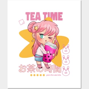 Tea Time Boba Posters and Art